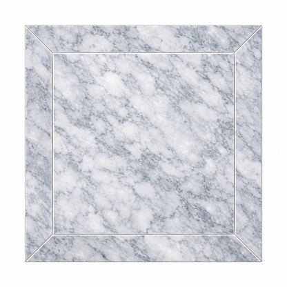 Platinum Grey Honed Marble Window Wall & Floor Tiles: front view showing its natural marble face