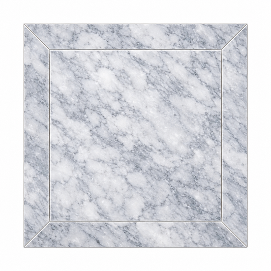 Platinum Grey Honed Marble Window Wall & Floor Tiles: front view showing its natural marble face