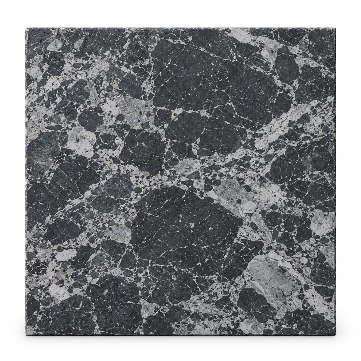 Selene Pitted Marble Wall & Floor Tiles: front view showing the natural stone face