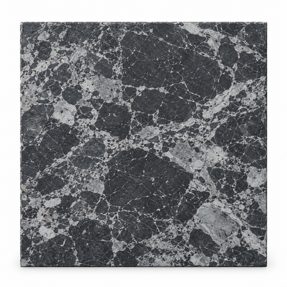 Selene Pitted Marble Wall & Floor Tiles: front view showing the natural stone face