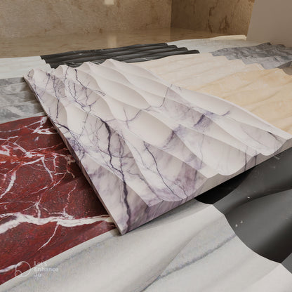 Calacatta Viola Wave Marble Tile Natural Stone Texture